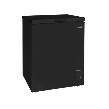 Baridi Freestanding Chest Freezer, 99L Capacity, -12 to -24°C Adjustable Thermostat, Black - DH153