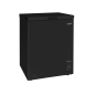 Baridi Freestanding Chest Freezer, 99L Capacity, -12 to -24°C Adjustable Thermostat, Black - DH153