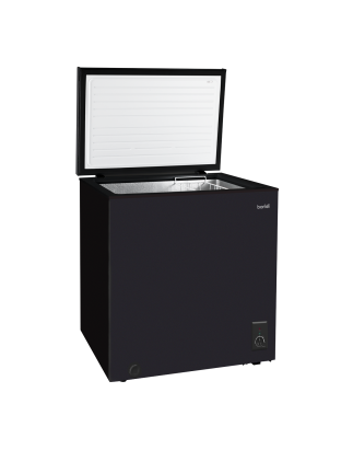 Baridi Freestanding Chest Freezer, 99L Capacity, -12 to -24°C Adjustable Thermostat, Black - DH153