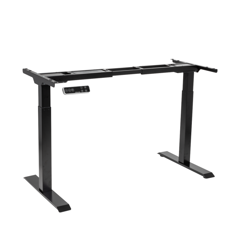 Dellonda Black Electric Adjustable Desk Frame, Digital Controls 100kg Heavy Duty