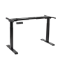 Dellonda Black Electric Adjustable Desk Frame, Digital Controls 100kg Heavy Duty