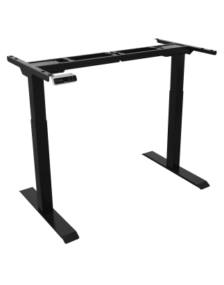 Dellonda Black Electric Adjustable Desk Frame, Digital Controls 100kg Heavy Duty