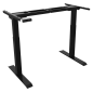 Dellonda Black Electric Adjustable Desk Frame, Digital Controls 100kg Heavy Duty