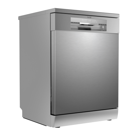 Baridi Freestanding Dishwasher, Full Size, Standard 60cm Wide with 14 Place Settings, 8 Programs & 5 Functions, LED Display, Sil