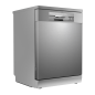 Baridi Freestanding Dishwasher, Full Size, Standard 60cm Wide with 14 Place Settings, 8 Programs & 5 Functions, LED Display, Sil