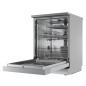 Baridi Freestanding Dishwasher, Full Size, Standard 60cm Wide with 14 Place Settings, 8 Programs & 5 Functions, LED Display, Sil