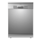 Baridi Freestanding Dishwasher, Full Size, Standard 60cm Wide with 14 Place Settings, 8 Programs & 5 Functions, LED Display, Sil