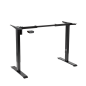 Dellonda Single Motor Adjustable Desk Frame, 70kg Capacity, Black - DH17