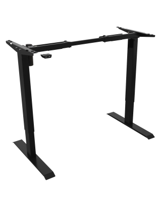 Dellonda Single Motor Adjustable Desk Frame, 70kg Capacity, Black - DH17