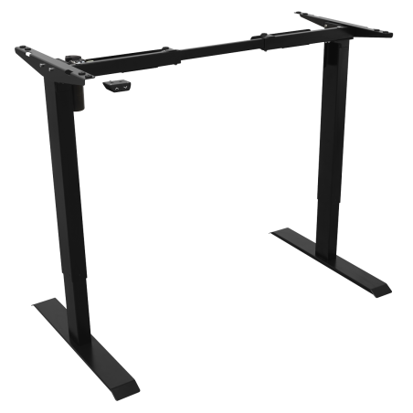 Dellonda Single Motor Adjustable Desk Frame, 70kg Capacity, Black - DH17