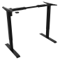 Dellonda Single Motor Adjustable Desk Frame, 70kg Capacity, Black - DH17