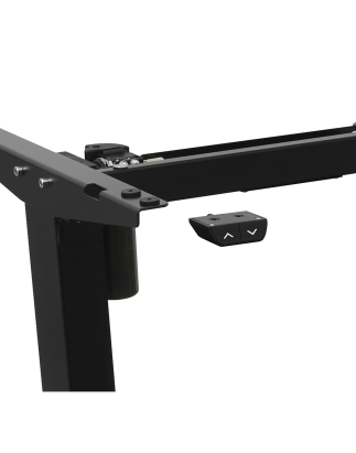 Dellonda Single Motor Adjustable Desk Frame, 70kg Capacity, Black - DH17