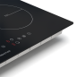 Baridi 60cm Built-In Induction Hob with Bridge Zone, 4 Cooking Zones, 2800W, Boost Function, 9 Power Levels, Touch Control & Tim