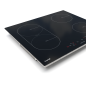 Baridi 60cm Built-In Induction Hob with Bridge Zone, 4 Cooking Zones, 2800W, Boost Function, 9 Power Levels, Touch Control & Tim