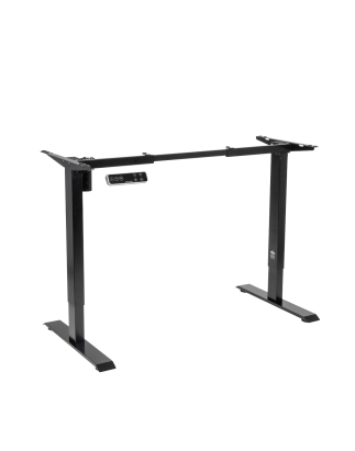 Dellonda Electric Adjustable Desk Frame, Digital Controls, 70kg Capacity, Black