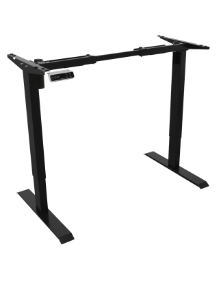 Dellonda Electric Adjustable Desk Frame, Digital Controls, 70kg Capacity, Black