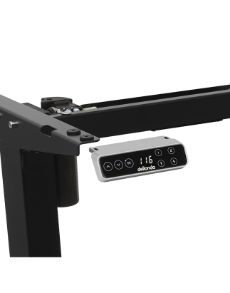 Dellonda Electric Adjustable Desk Frame, Digital Controls, 70kg Capacity, Black