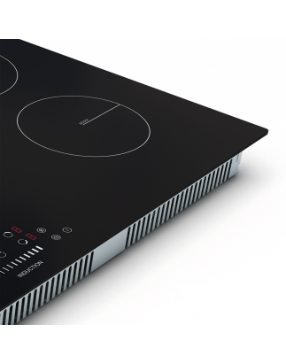 Baridi 90cm Built-In Induction Hob with 5 Cooking Zones, 9300W, Boost Function, 9 Power Levels, Slider Touch Control, Hardwired