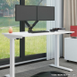 Ordinateur de bureau rectangulaire blanc Dellonda 1400 x 700 mm, épaisseur 1" - DH19