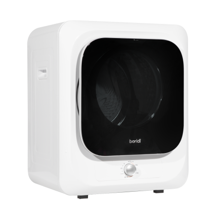 Baridi Small Tumble Dryer, Portable, 2.5kg, Vented, Perfect for Counter Top or Wall Mounted Use with Mechanical Controls, Compac