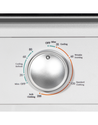 Baridi Small Tumble Dryer, Portable, 2.5kg, Vented, Perfect for Counter Top or Wall Mounted Use with Mechanical Controls, Compac