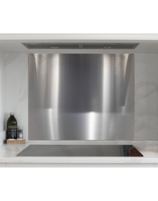 Baridi 90cm Splashback for Cooker Hoods, Extractor Fans, Range Hoods, Stainless Steel