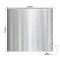 Baridi 90cm Splashback for Cooker Hoods, Extractor Fans, Range Hoods, Stainless Steel