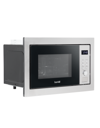 Baridi 25L Integrated Microwave Oven with Grill, 900W, Stainless Steel