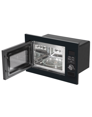 Baridi 25L Integrated Microwave Oven with Grill, 900W, Sensor Touch Controls, Black