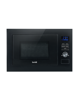 Baridi 25L Integrated Microwave Oven with Grill, 900W, Sensor Touch Controls, Black