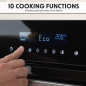 Baridi 60cm Built-In Fan Assisted, Single, Integrated 10 Function Electric Oven, Touchscreen Controls, 72L Capacity, Black