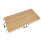 Dellonda Oak Rectangular Desktop 1400 x 700mm, 1" Thickness - DH20