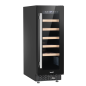 Baridi 20 Bottle Slim 30cm Built-In Wine Cooler, Touchscreen Controls, Black