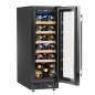 Baridi 20 Bottle Slim 30cm Built-In Wine Cooler, Touchscreen Controls, Black