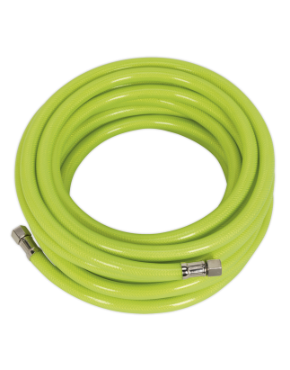 Tuyau d'air haute visibilité avec raccords BSP 1/4" 10 m x 8 mm