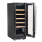 Baridi 20 Bottle Slim 30cm Built-In Wine Cooler, Touchscreen Controls, Black