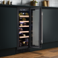 Baridi 20 Bottle Slim 30cm Built-In Wine Cooler, Touchscreen Controls, Black