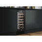 Baridi 20 Bottle Slim 30cm Built-In Wine Cooler, Touchscreen Controls, Black