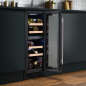 Baridi 17 Bottle Dual Zone Slim 30cm Wine Cooler, Touch Screen, Black