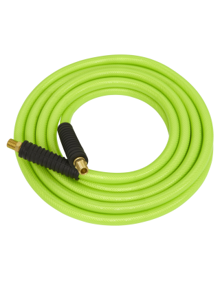 Tuyau d'air haute visibilité avec raccords BSP 1/4" 10 m x 10 mm