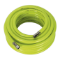 High-Visibility Air Hose with 1/4"BSP Unions 15m x 8mm