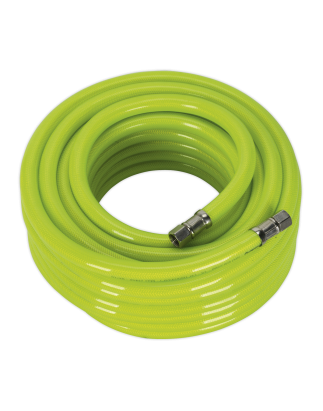 High-Visibility Air Hose with 1/4"BSP Unions 15m x 10mm