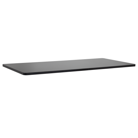 Dellonda Black Rectangular Desktop 1400 x 700mm, 1" Thickness - DH21