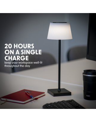 Dellonda Rechargeable Table Lamp for Home Office Restaurant RGB Colours