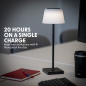 Dellonda Rechargeable Table Lamp for Home Office Restaurant RGB Colours