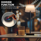 Dellonda Rechargeable Table Lamp for Home Office Restaurant RGB Colours