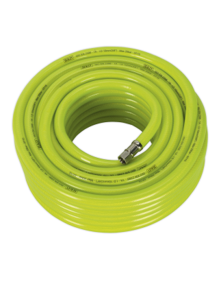 High-Visibility Air Hose with 1/4"BSP Unions 20m x 10mm