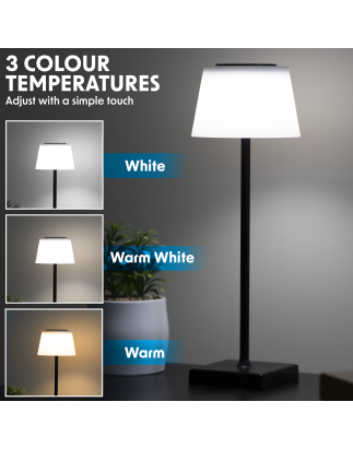 Dellonda Rechargeable Table Lamp for Home Office Restaurant RGB Colours