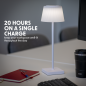 Dellonda Rechargeable Table Lamp for Home Office Restaurant RGB Colours