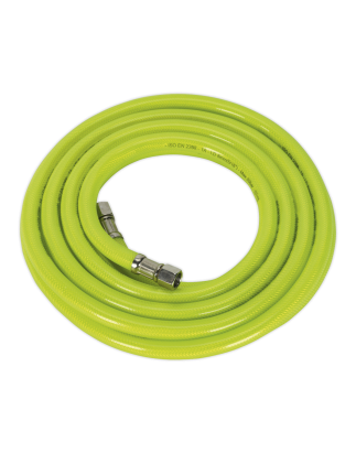 High-Visibility Air Hose with 1/4"BSP Unions 5m x 8mm